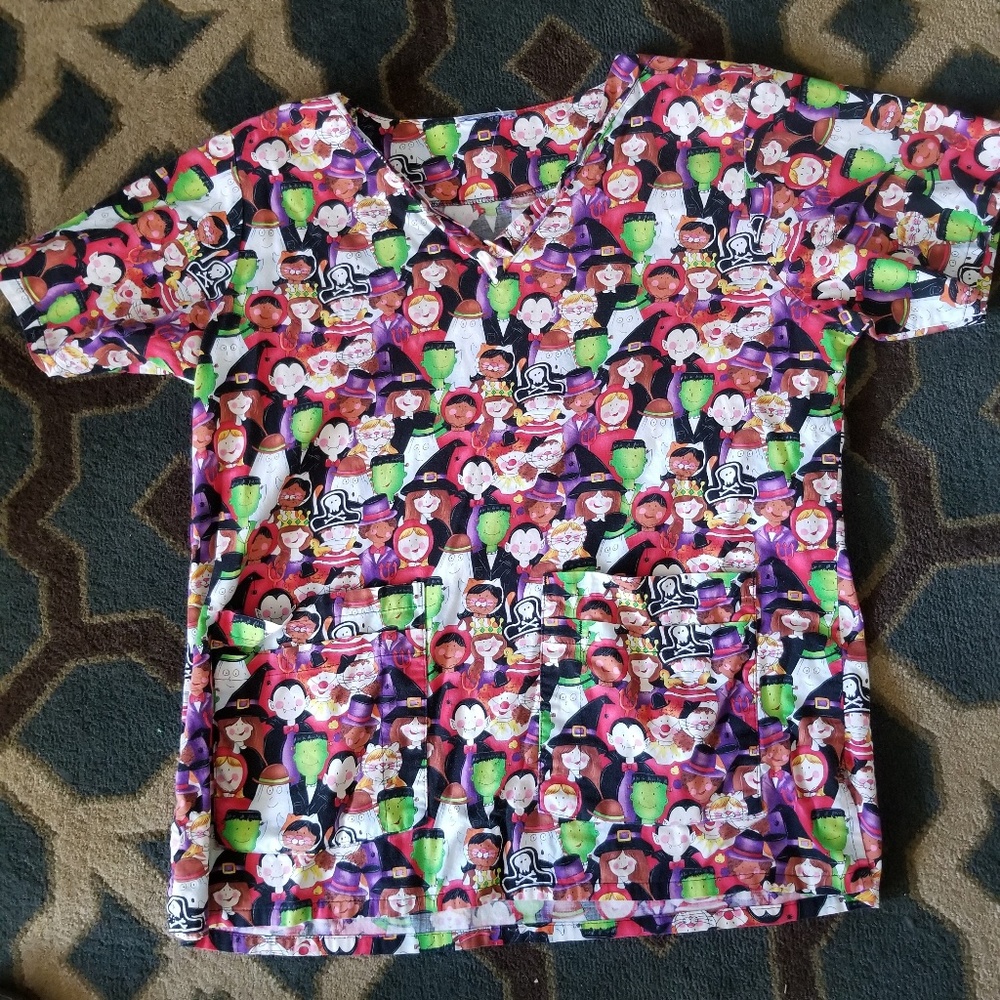 Medical uniform scrub top